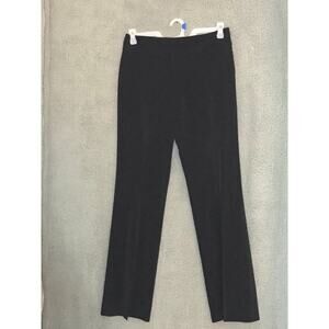 Ann Taylor Black Pull On Pant 6 with side Zip No Pockets